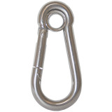 Snap Hook W/eye S/S 70mm