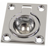 Flush Ring Pull Chrome Plated Brass 43mm x 37mm