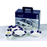 Dinnerware Set with Anchor Pattern Dinnerware Set with Anchor Pattern
