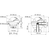 Offshore 95 Powerboat Compass Black, Bracket Mounted, Conical Card Offshore 95 Powerboat Compass Black, Bracket Mounted, Conical Card