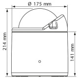 Horizon 135 Power & Sail Compass - Red Horizon 135 Power & Sail Compass - Red