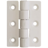 Nylon Butt Hinge - White 75mm
