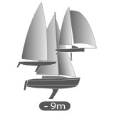 Mini-Contest Sailboat Compass - White with Red Card Mini-Contest Sailboat Compass - White with Red Card