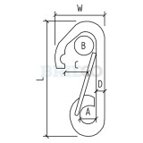 D - 8mm
L - 81mm
A - 11
W - 42mm
C - 20mm