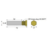 Pencil Anode with Plug