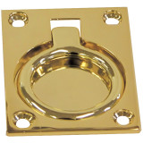 Brass Flush Ring Pull - Large