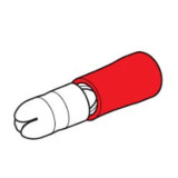 Crimp Terminal Male Bullet Red Crimp Terminal Male Bullet Red