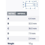 Clevis Pin 32 x 6.4mm
