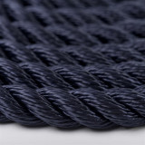 Rope Polyester 3 Strand Black 20mm x 100