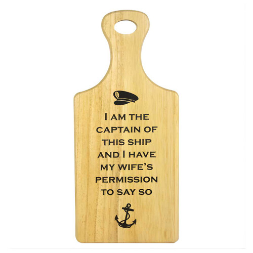 Wooden Board - Captain of this Ship 4016