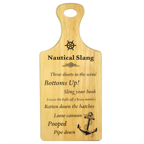 Wooden Board - Nautical Slang 4012