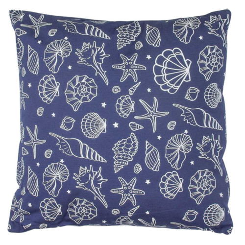 Cushion – Seashells Design, 40 x 40cm (Navy) 52694