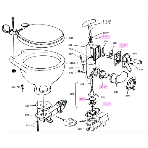 Toilet Service Kit Layout