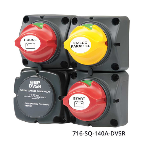Battery Cluster Square x3 with DVSR 716SQ140A-DVSR