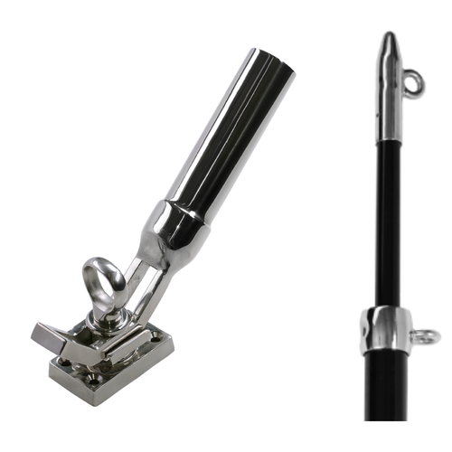Outrigger Telescopic Pole and Tri Positional Deck Mount Base Bundle