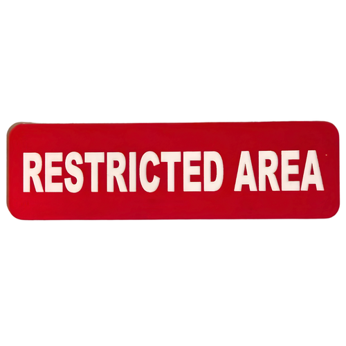 Restricted Area Label