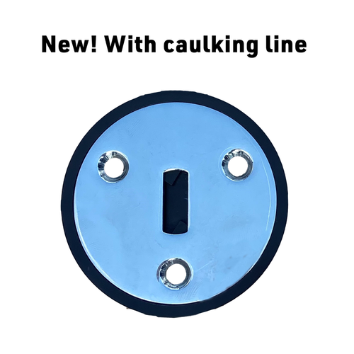 With Caulk Line
