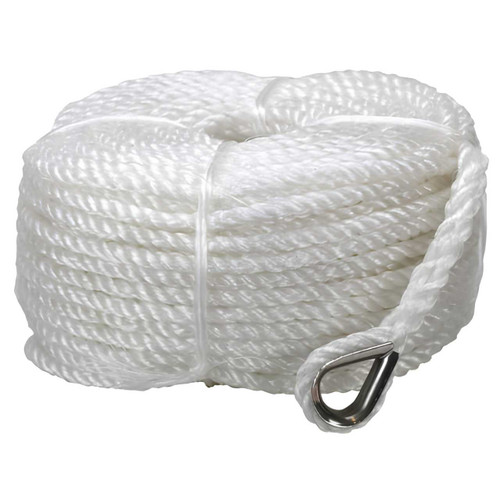 3-Strand Silver Anchor Rope | 6mm x 30m 46030