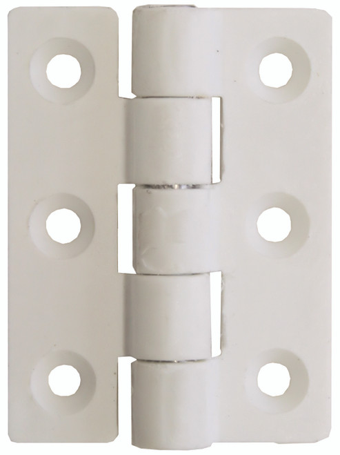 Nylon Butt Hinge - White 45mm