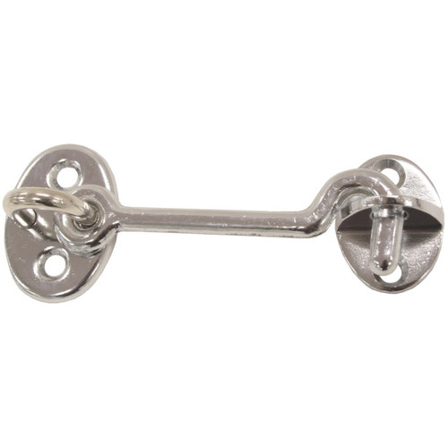 Chrome Brass Cabin Hook - 75mm