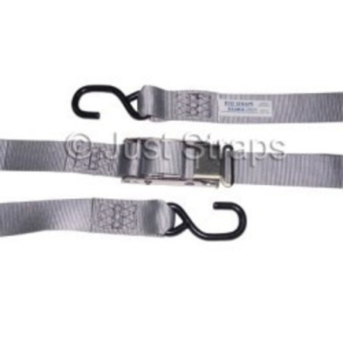 Tie Down Straps with Coated 'S' Hooks 44mm x 5.5m