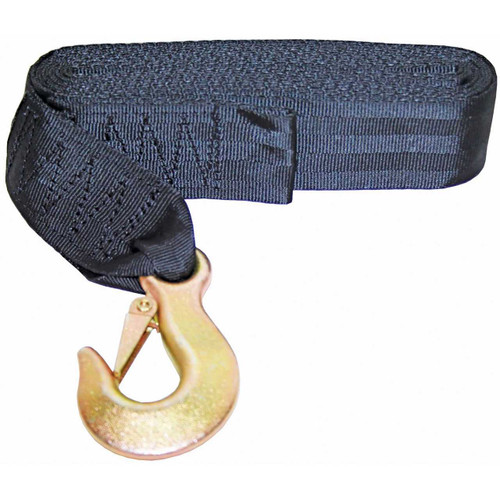 Trailer Winch Strap & Snap Hook 7.5metres RWB1169