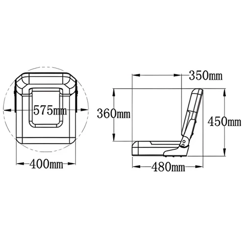 Seat Folding - Blue RWB5020