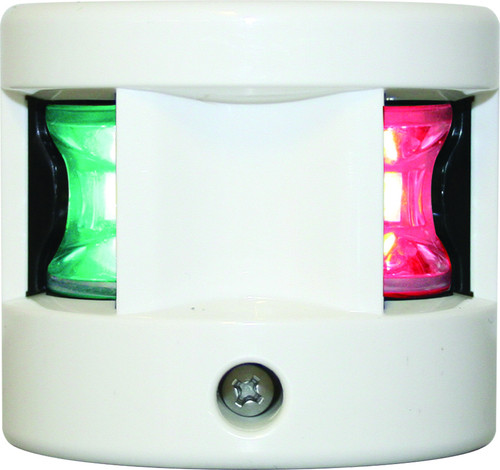 'FOS 12' LED Bi-Colour Nav Light - White Vertical mount