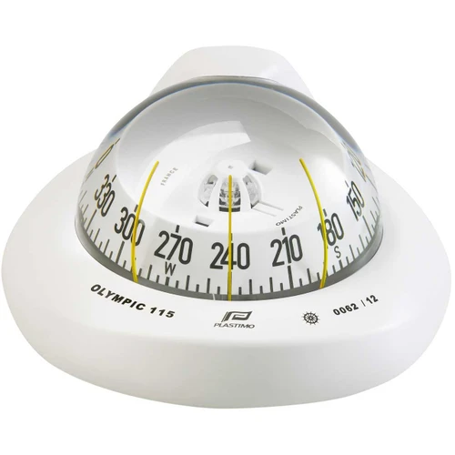 Olympic 115 Sailboat Compass White, Flush Horizontal Mount, Conical Card RWB8103