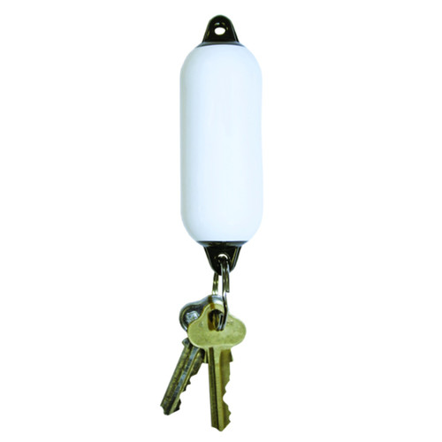 Fender Floating Key Ring - White/Black Fender Floating Key Ring - White/Black