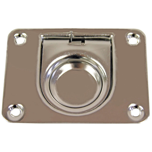 Flush Pull Stainless Steel Anti-Rattle with Spring 44mm x 38mm