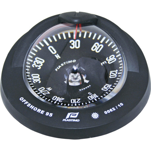 Offshore 95 Powerboat Compass Black, Flush