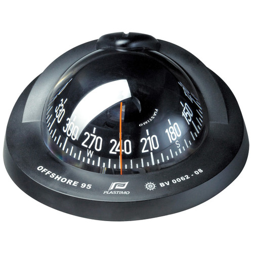 Offshore 95 Powerboat Compass Black, Flush, Conical
