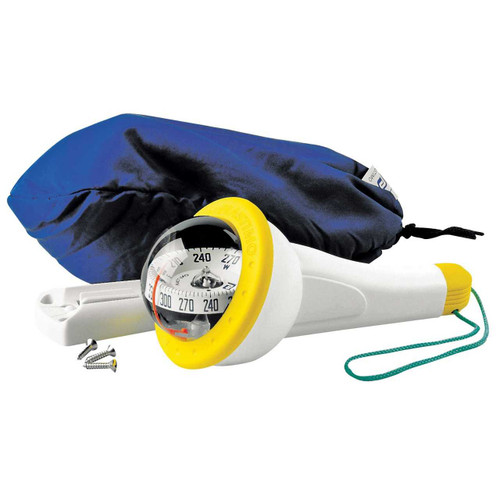 Iris 100 Handbearing Compass - Grey with Yellow Accent No Lighting RWB8005