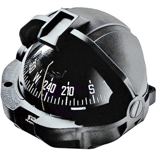 Offshore 105 Powerboat Compass Black, Flush Mount, Conical Card