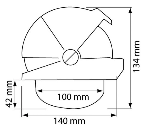 Offshore 105 Powerboat Compass White, Flush Mount, Conical Card
