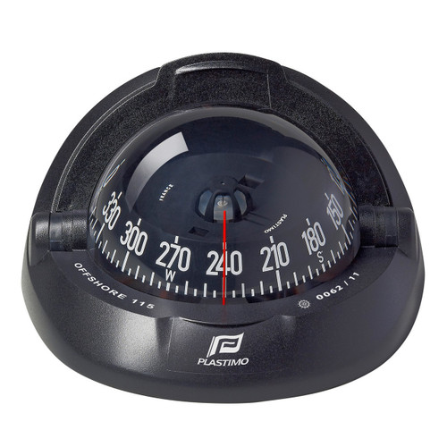 Compass Offshore 115 Black, Flush Mount, Conical Card Compass Offshore 115 Black, Flush Mount, Conical Card