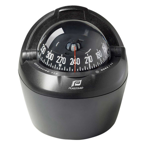 Offshore 115 Powerboat Compass White, Flush Mount, Conical White Card RWB8097