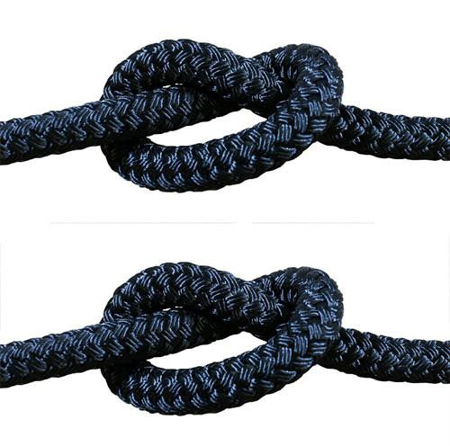 Rope - Double Braid Black 12mm x 1metre