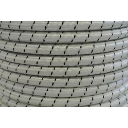 Shockcord - White/Black 6mm x 1metre