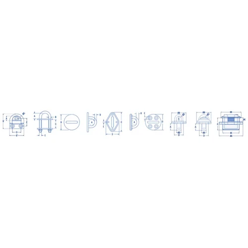 Pad Eye - Round Base 8mm RF2429-08