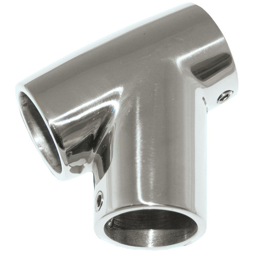Stainless Steel 60 Degree 22mm Tee Rail Fitting 