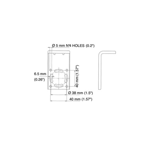 Glomex Masthead Stainless Steel Bracket