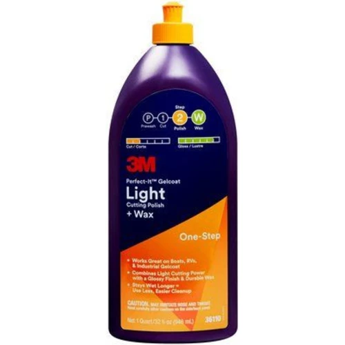 3M Light Cutting Polish and Wax 1.1litre