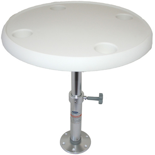 Table Round with Adjustable Pedestal
