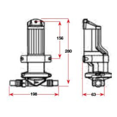 Whale - Gulper Grey Waste Pump 320 24v Whale - Gulper Grey Waste Pump 320 24v