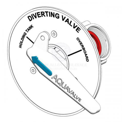 TruDesign Aquavalve (Y-Valve) Bulkhead Mount White