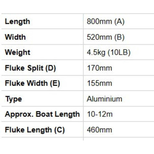 Anchor Aluminium Lightweight 124450