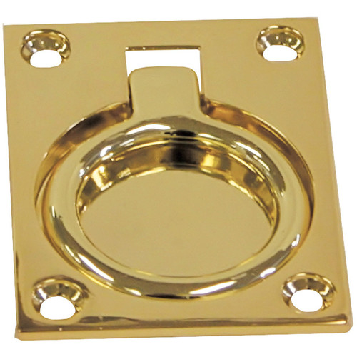 Brass Flush Ring Pull - Large Brass Flush Ring Pull - Large