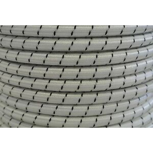 Shockcord 6mm White/Black 1 metre